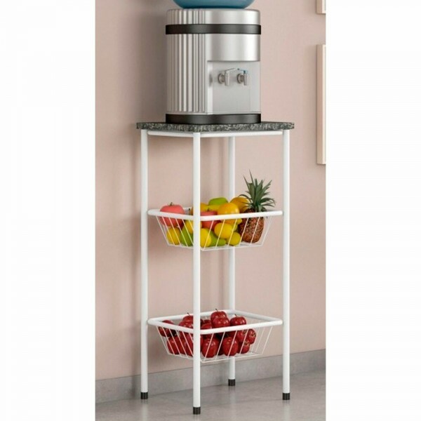 FRUTEIRA SERRA TUBOS 90CM C/GRANITO 2 CESTAS BRANCO FRUTEIRA SERRA TUBOS 90CM C/GRANITO 2 CESTAS BRANCO