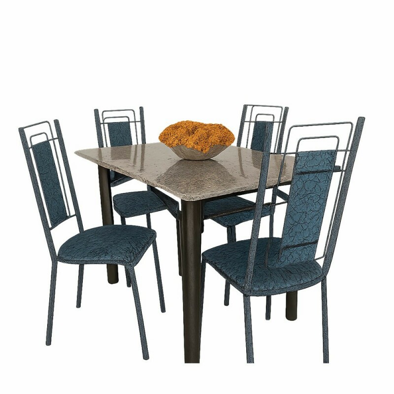 CJ MESA 4C SERRA TUBOS BELGICA NEW GRANITO 115X75 INHAMBU PRETO/BRANCO PRETO MARTELADO CJ MESA 4C SERRA TUBOS BELGICA NEW GRANITO 115X75 INHAMBU PRETO/BRANCO PRETO MARTELADO