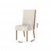 CJ 02 CADEIRAS HENN ANNE TEC/ LINHO NATURE/COURANO