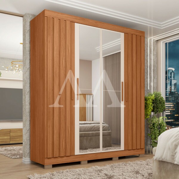 ROUPEIRO 4P ABRIR 2G CAEMMUN SOPHIA 1.8 LUX C/ESP FREIJO/OFF WHITE