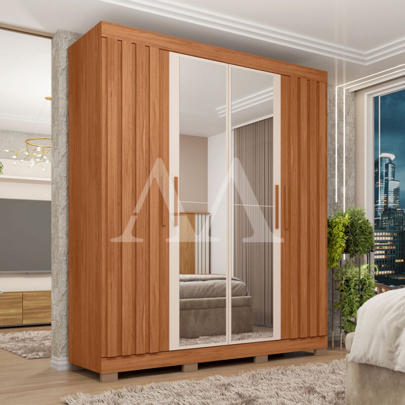 ROUPEIRO 4P ABRIR 2G CAEMMUN SOPHIA 1.8 LUX C/ESP FREIJO/OFF WHITE