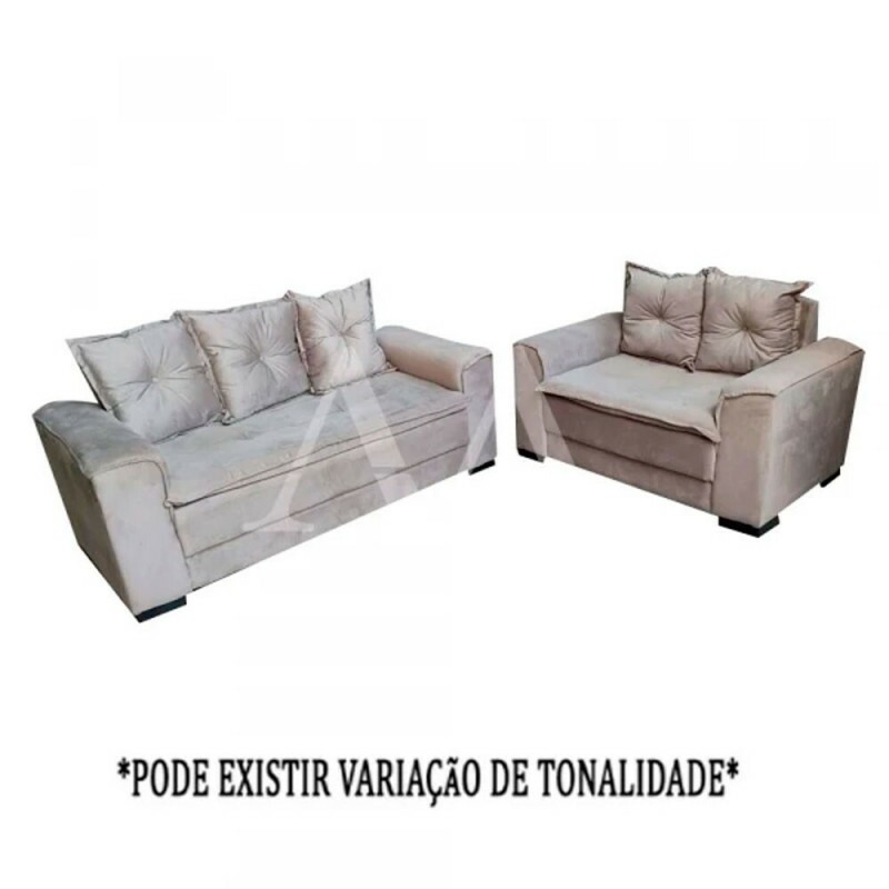 CJ ESTOFADO BOMFLEX 2/3 LUGARES HAITI AREIA ASTECA VELUDO INCA 03 CJ ESTOFADO BOMFLEX 2/3 LUGARES HAITI AREIA ASTECA VELUDO INCA 03