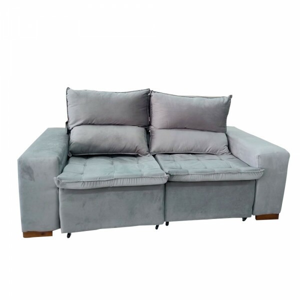 ESTOFADO BOMFLEX CHILE RETRATIL AREIA VELUDO ASTECA 03 ESTOFADO BOMFLEX CHILE RETRATIL AREIA VELUDO ASTECA 03