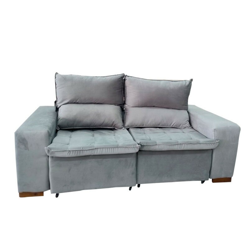 ESTOFADO BOMFLEX CHILE RETRATIL AREIA VELUDO ASTECA 03 ESTOFADO BOMFLEX CHILE RETRATIL AREIA VELUDO ASTECA 03