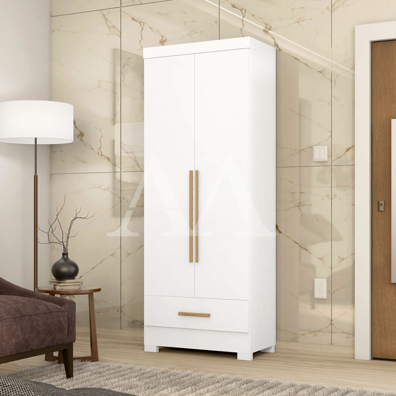 ROUPEIRO 2P. ABRIR 1G RODIAL SMART PLUS BRANCO/FOSCO 11GR2123S