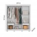 ROUPEIRO 3P CORRER 2G CAEMMUN CHILE 1.9 LUX C/ ESPELHO BRANCO