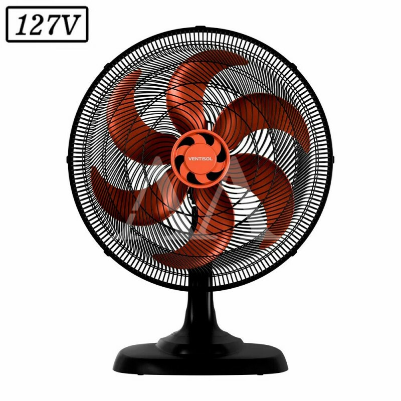 VENTILADOR VENTISOL MESA 50CM 6 PAS 3 VEL 127V BRONZE