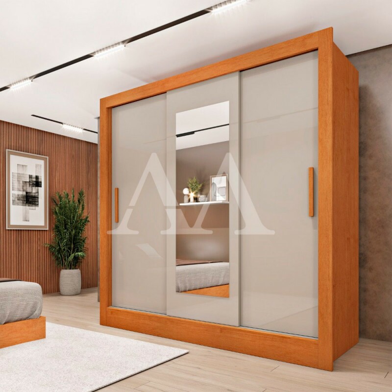 ROUPEIRO 3P. CORRER 4G TCIL VALENCIA C/ ESPELHO C/PES CINAMOMO / OFF WHITE ROUPEIRO 3P. CORRER 4G TCIL VALENCIA C/ ESPELHO C/PES CINAMOMO / OFF WHITE