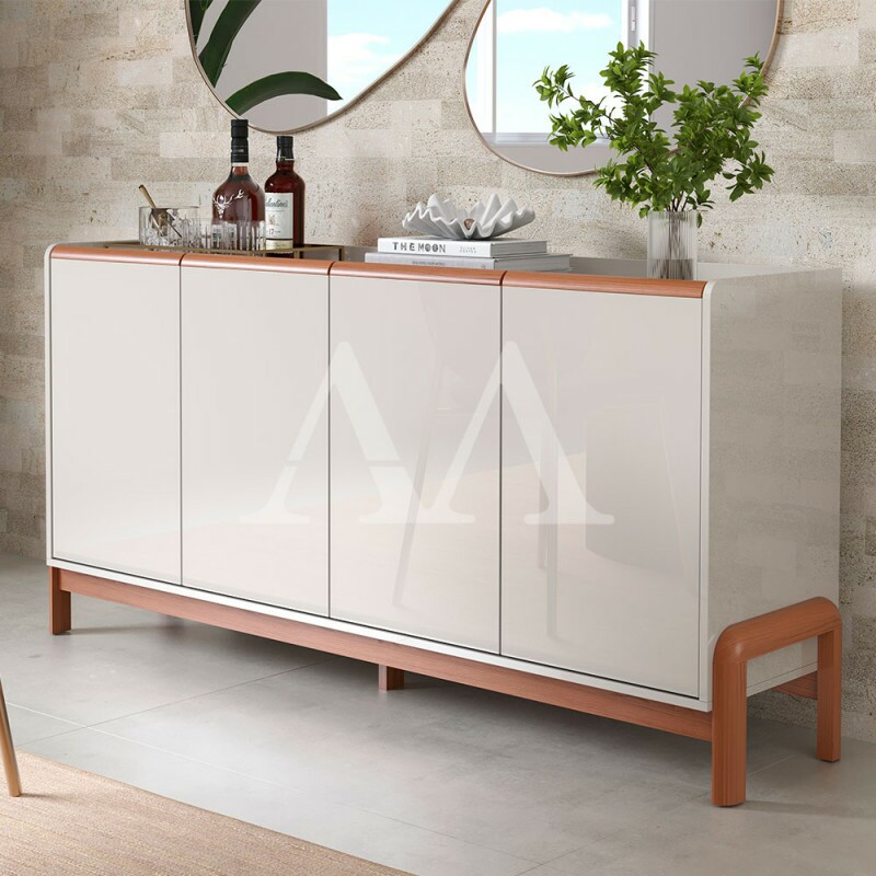 BUFFET LUKALIAM ELEGANCE OFF WHITE NEW/JEQUITIBA BUFFET LUKALIAM ELEGANCE OFF WHITE NEW/JEQUITIBA