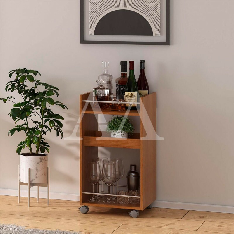 CARRINHO BAR ARTELY BRITO CINAMOMO CARRINHO BAR ARTELY BRITO CINAMOMO