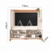 COMBO BANCADA PAINEL CAEMMUN MONDRIAN 1.8 OFF WHITE MR/FREIJO