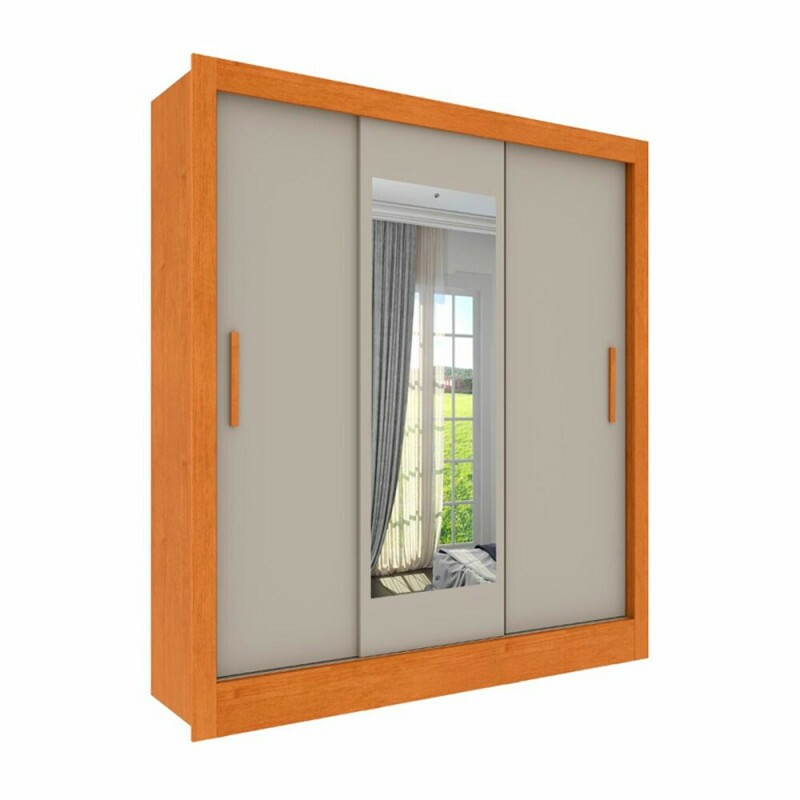 ROUPEIRO 3P. CORRER 4G TCIL VITORIA C/ESPELHO C/PES CINAMOMO/OFF WHITE