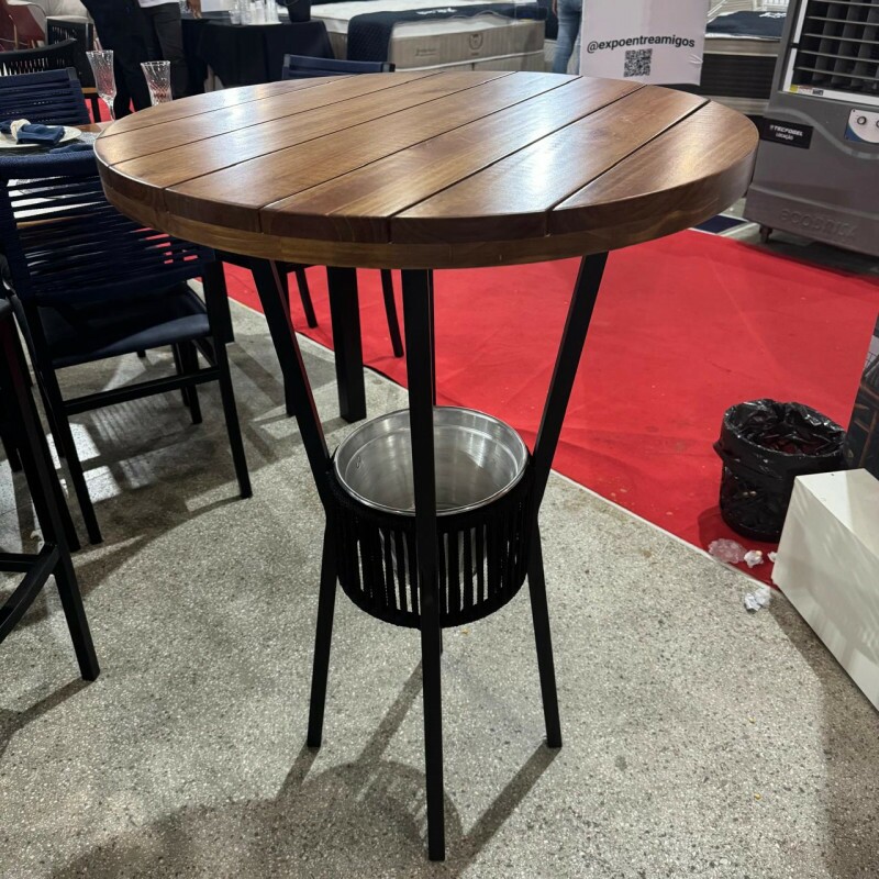 MESA PAONANDA BISTRO BAR C/CORDA RIPADO PRETO FOSCO MESA PAONANDA BISTRO BAR C/CORDA RIPADO PRETO FOSCO