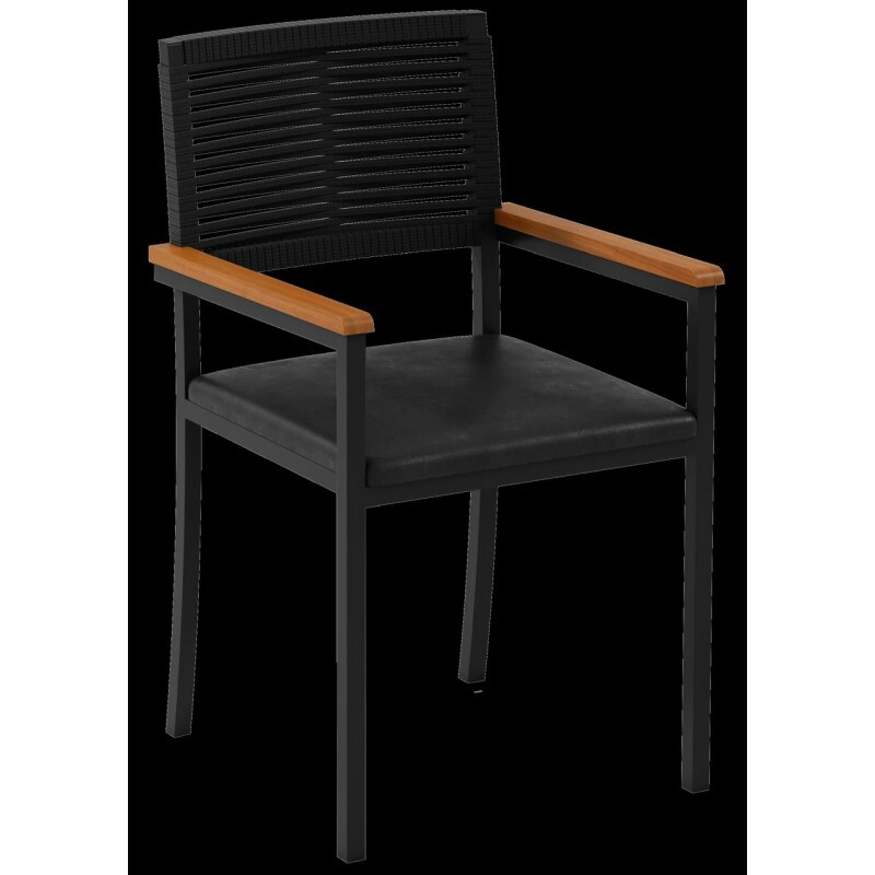 CADEIRA PAONANDA VIENA C/BRACO C/CORDA PRETO FOSCO CADEIRA PAONANDA VIENA C/BRACO C/CORDA PRETO FOSCO