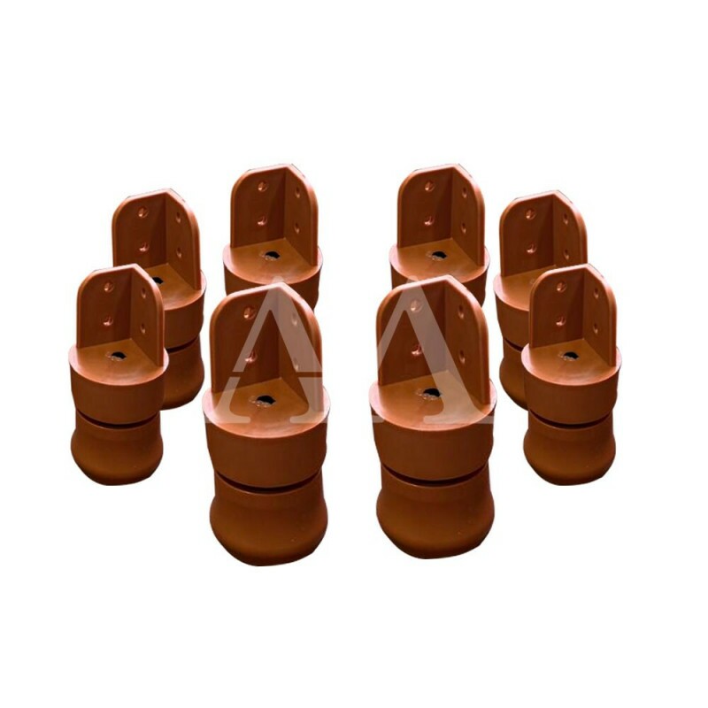 KIT TCIL PES C/8 PLASTICO C/ REGULAGEM CARAMELO