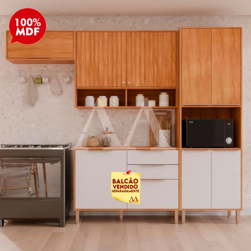 COZINHA MGM DIVINA CINAMOMO/OFF WHITE